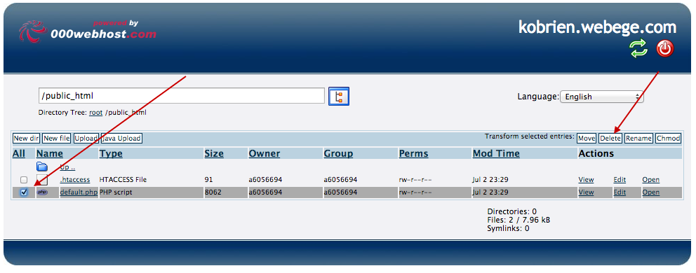 000webhost file manager